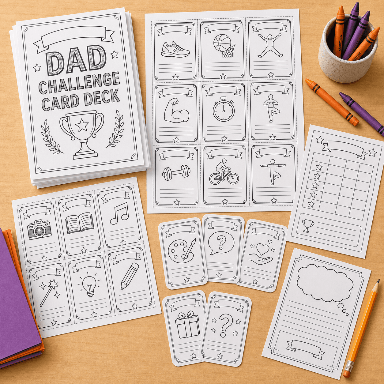 Dad Challenge Card Deck product photo