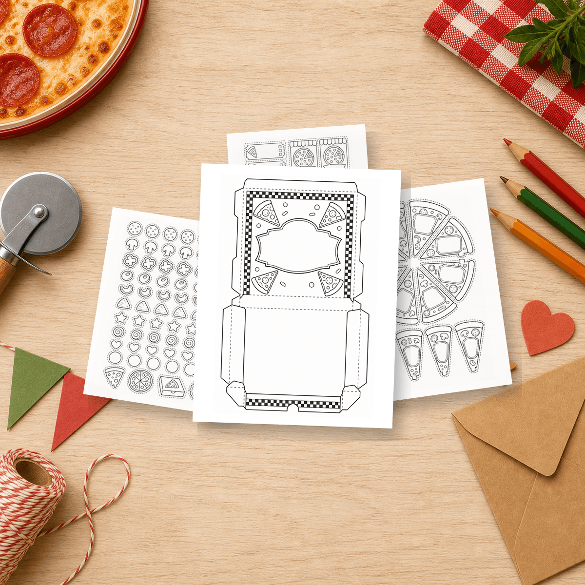 Dad Pizza Box Coupon Slices product photo