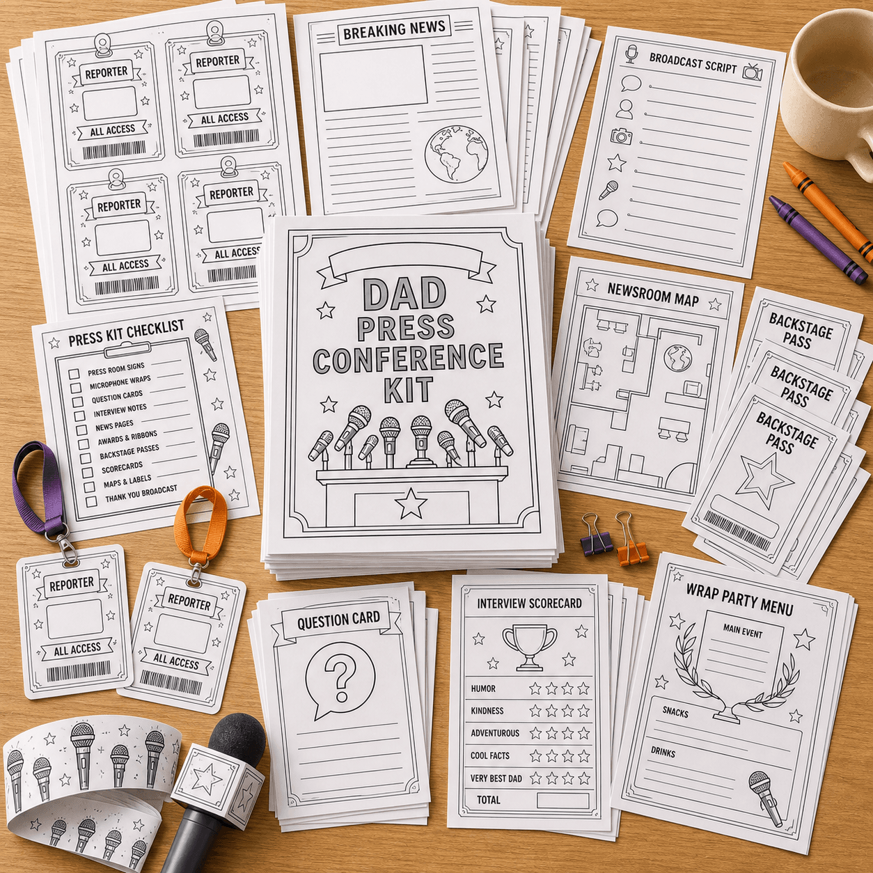 Papa-Pressekonferenz-Kit product photo