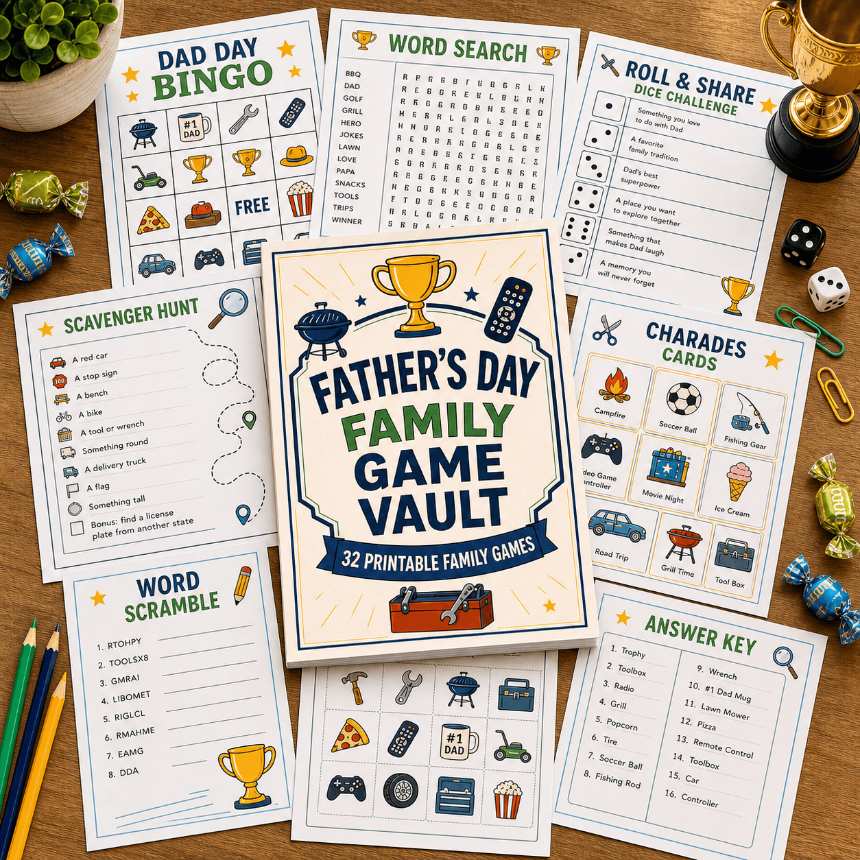 Cofre de jogos em família para o Dia dos Pais product preview