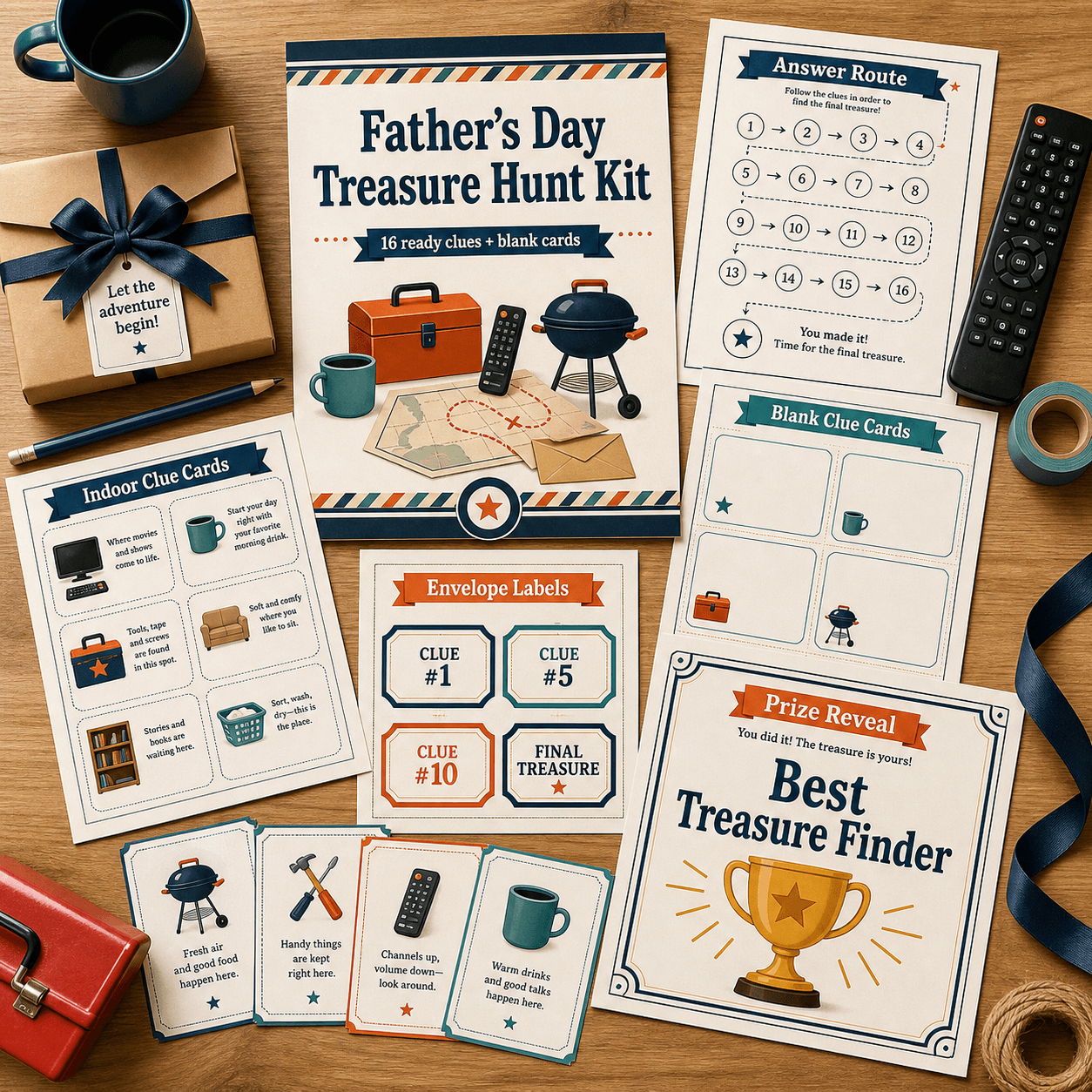 Kit de caça ao tesouro para o dia dos pais product preview