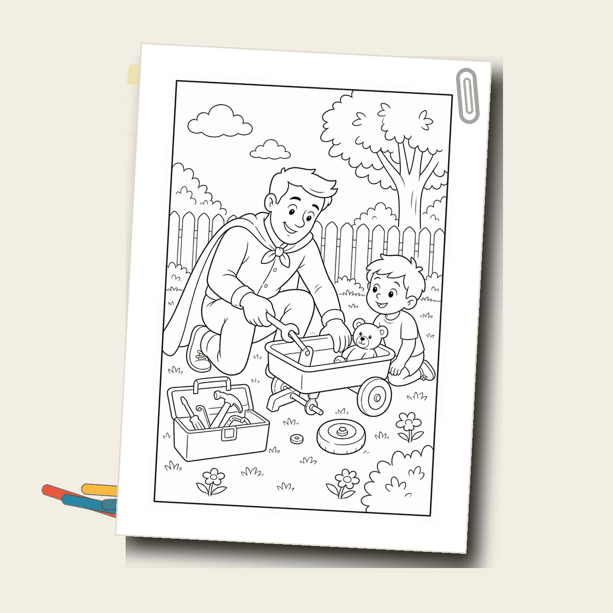 Super Dad Rescue Page product preview