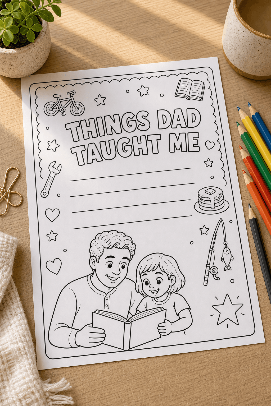 Fill-In Page: Things Dad Taught Me product preview