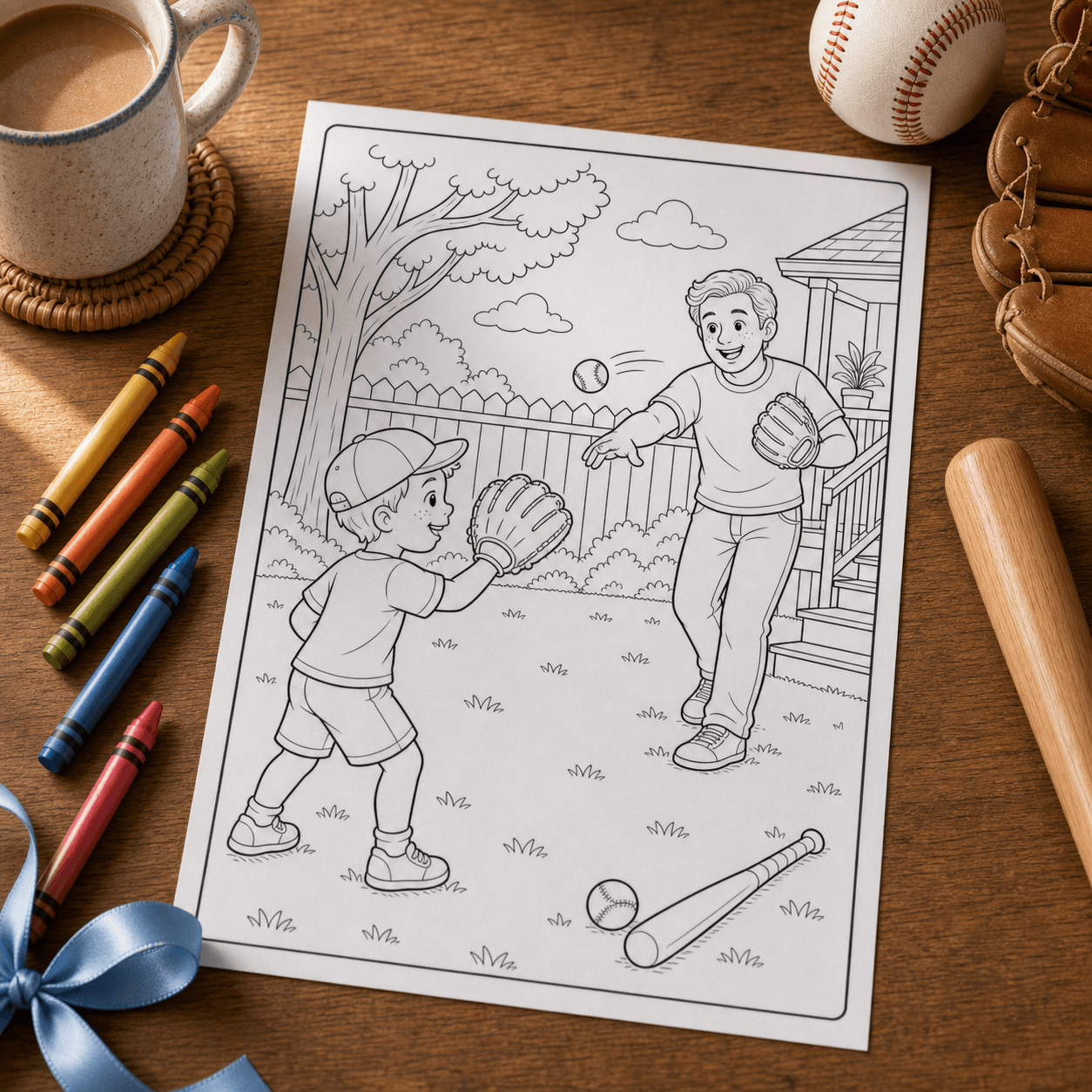 Baseball Catch In The Yard product photo