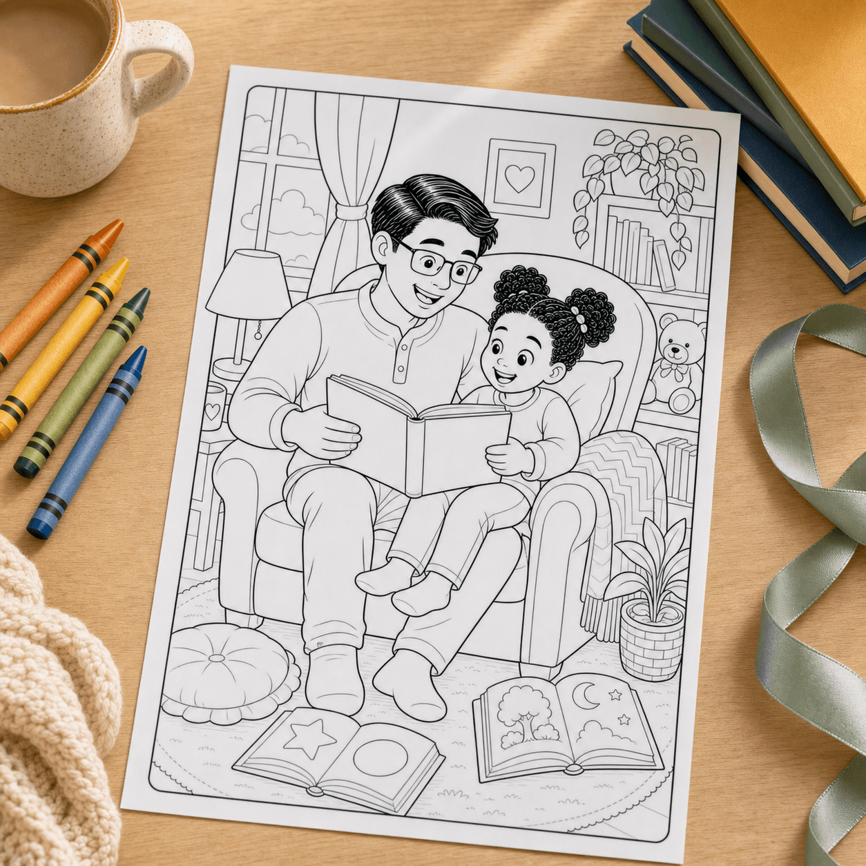 Bookworm Dad Reading Nook product photo