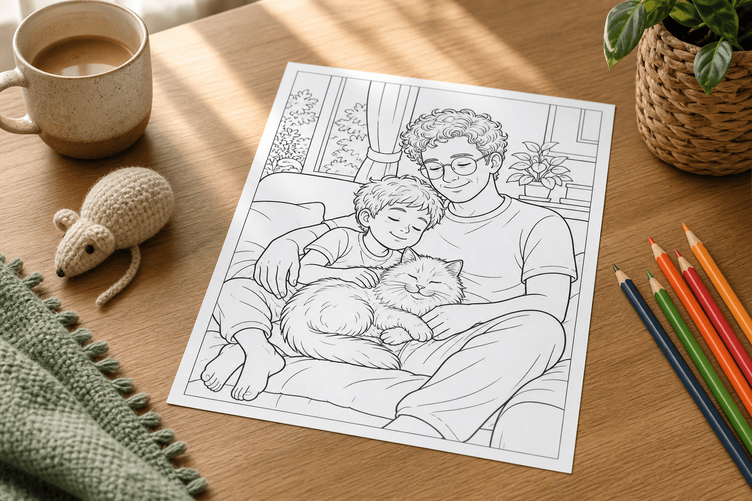 Cat Dad Sofa Snuggle product photo