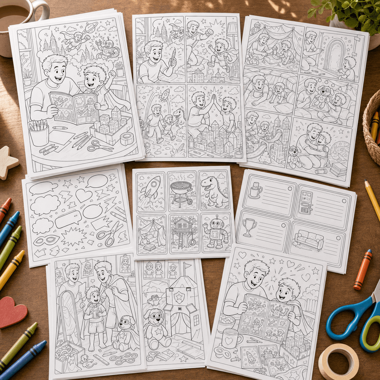 Dad and Me Comic Strip Builder product photo