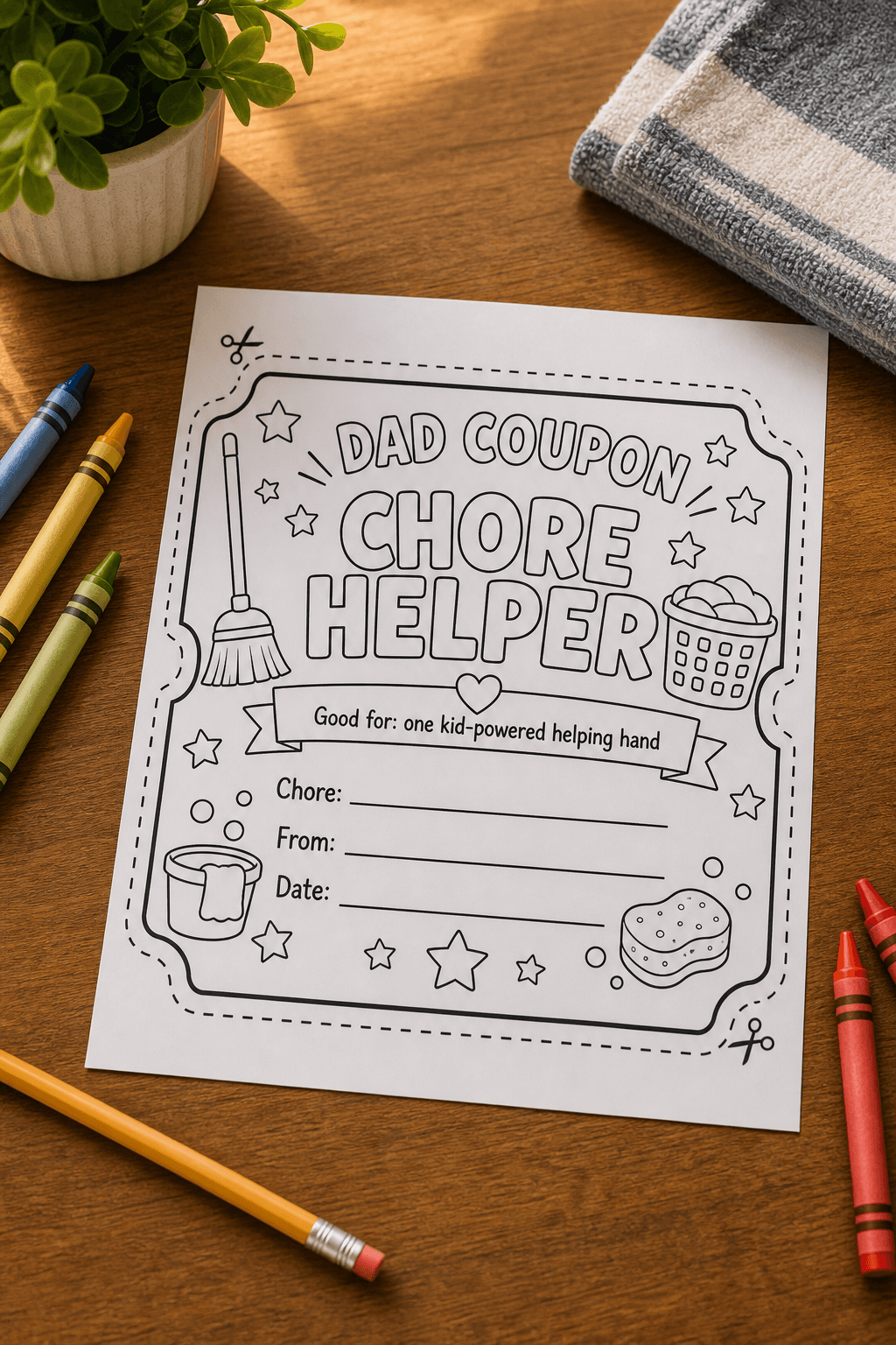 Dad Coupon: Chore Helper product photo