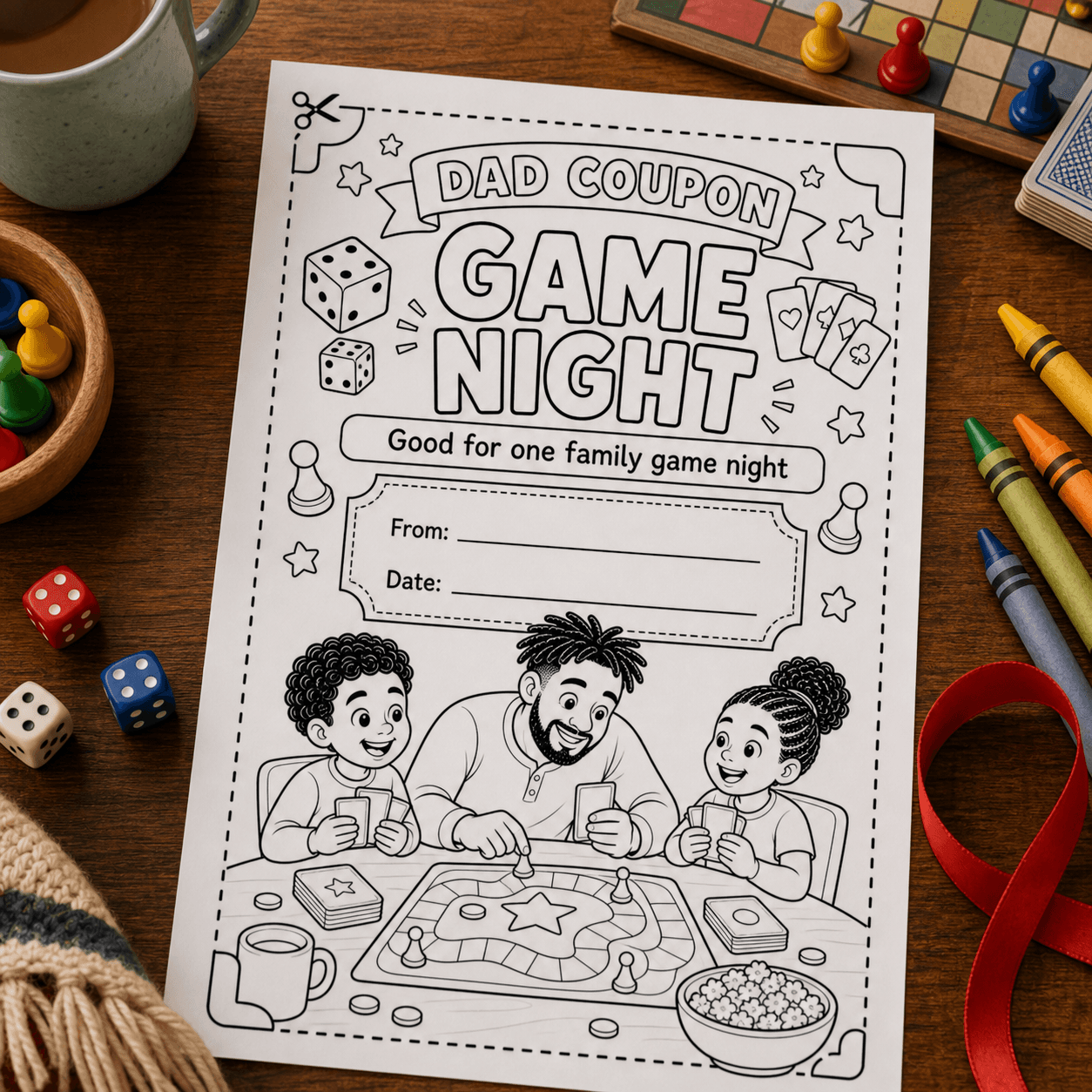 Dad Coupon: Game Night product photo