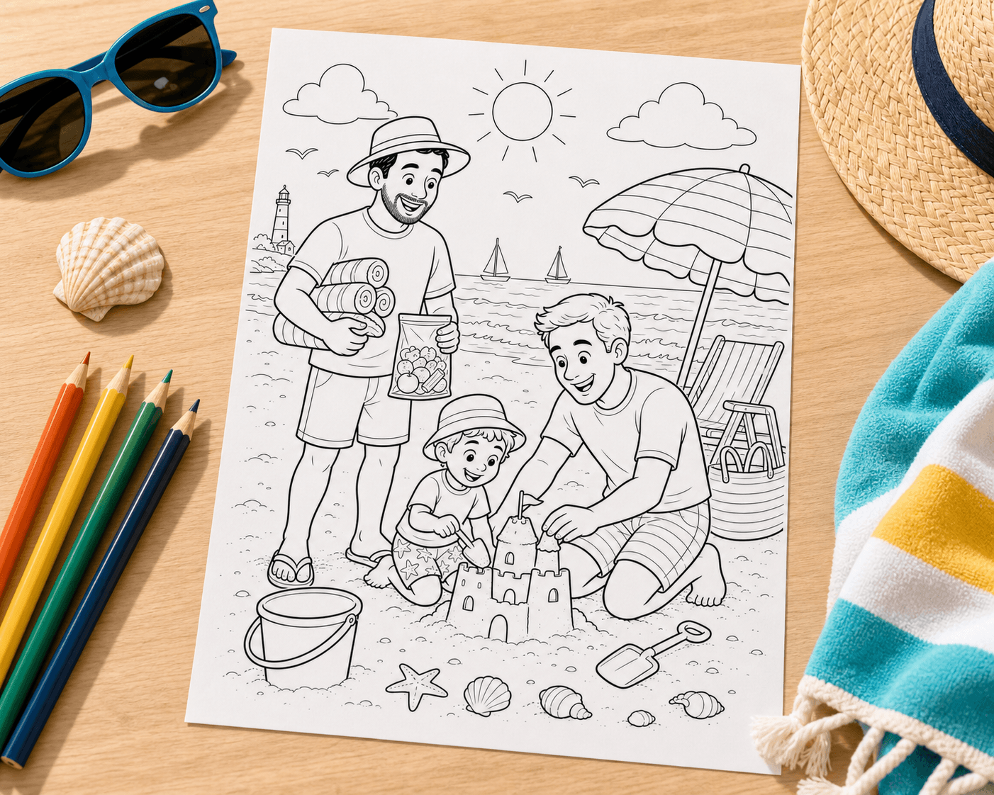 Dad's Beach Day Lifeguard product photo
