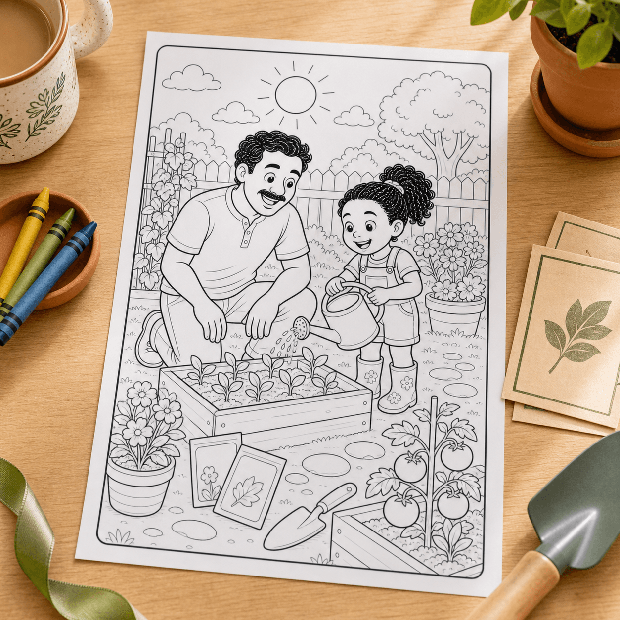 Dad's Garden Watering Crew product photo