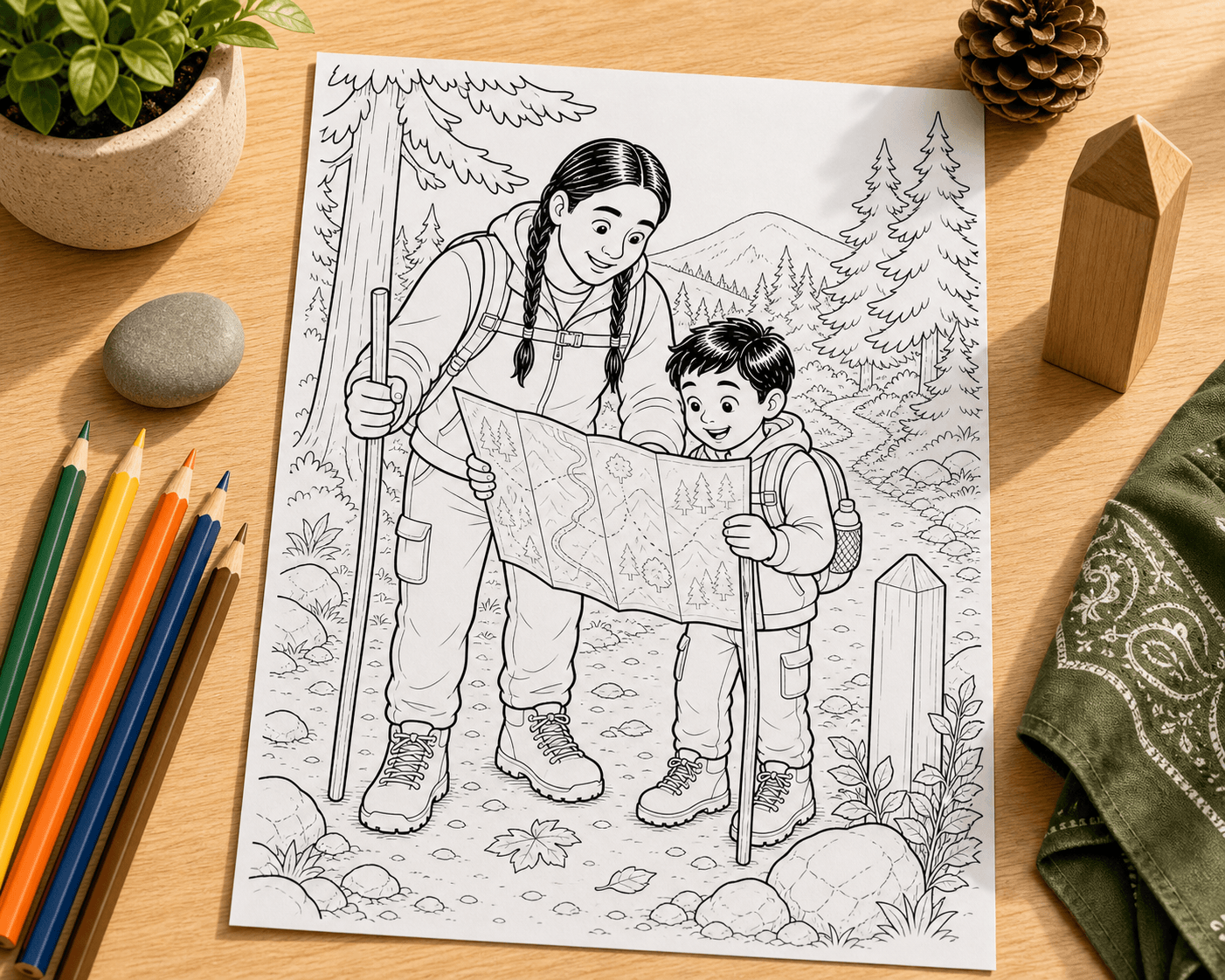 Dad's Hiking Trail Map product photo