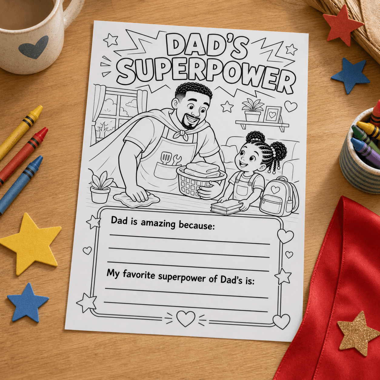 Fill-In Page: Dad's Superpower product photo