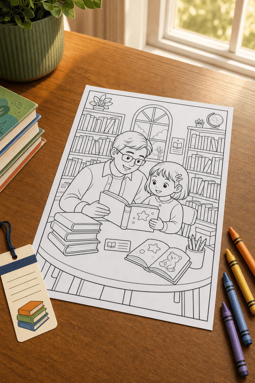 Library Trip With Dad product photo