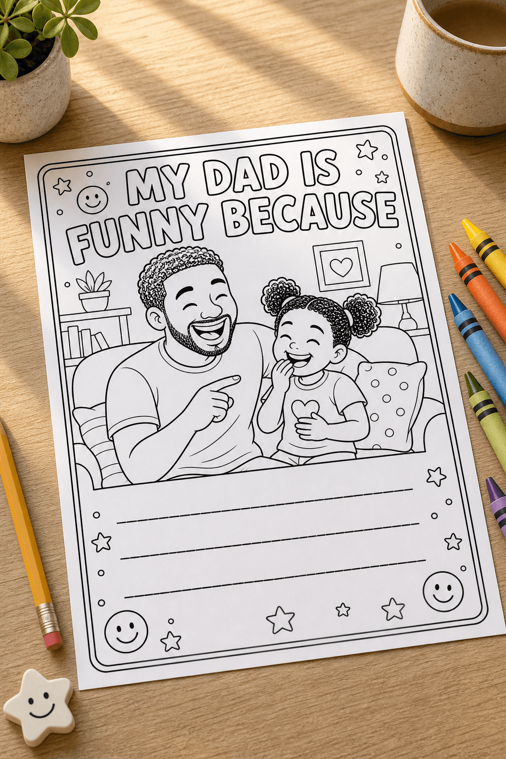 Fill-In Page: My Dad Is Funny Because product photo