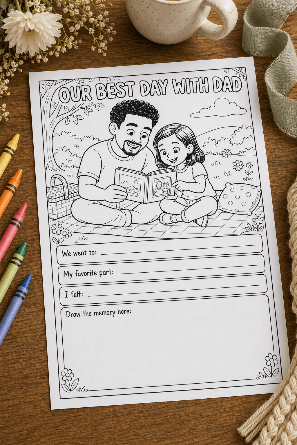 Fill-In Page: Our Best Day With Dad product photo